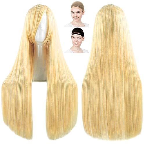 Wig Hoshikuma CaseEden perruque cosplay blonde longue de 80cm pour conventions