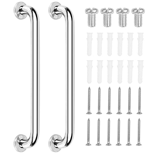 手すり 浴室手すり お風呂てすり 浴槽手すり トイレ 立ち上がり補助 ネジ固定 滑り止め ステンレス鋼 2個セット 転倒防止 高齢者 妊婦 介護用