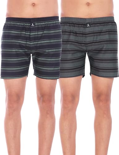 Image of Cotton Boxer Shorts for Men, Breathable, Comfortable & Lightweight (Pack of 2)