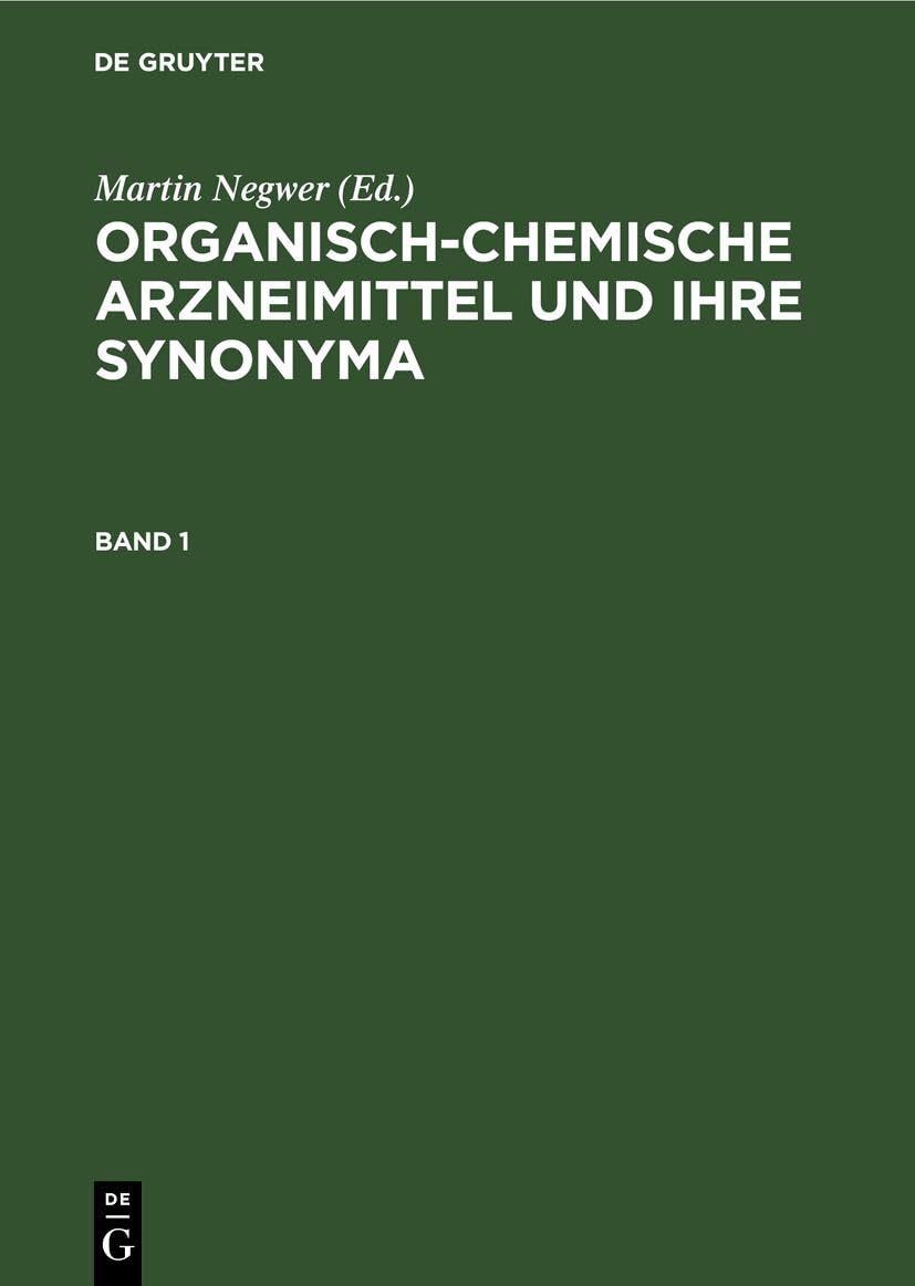 Organisch-chemische Arzneimittel Und Ihre Synonyma (1)