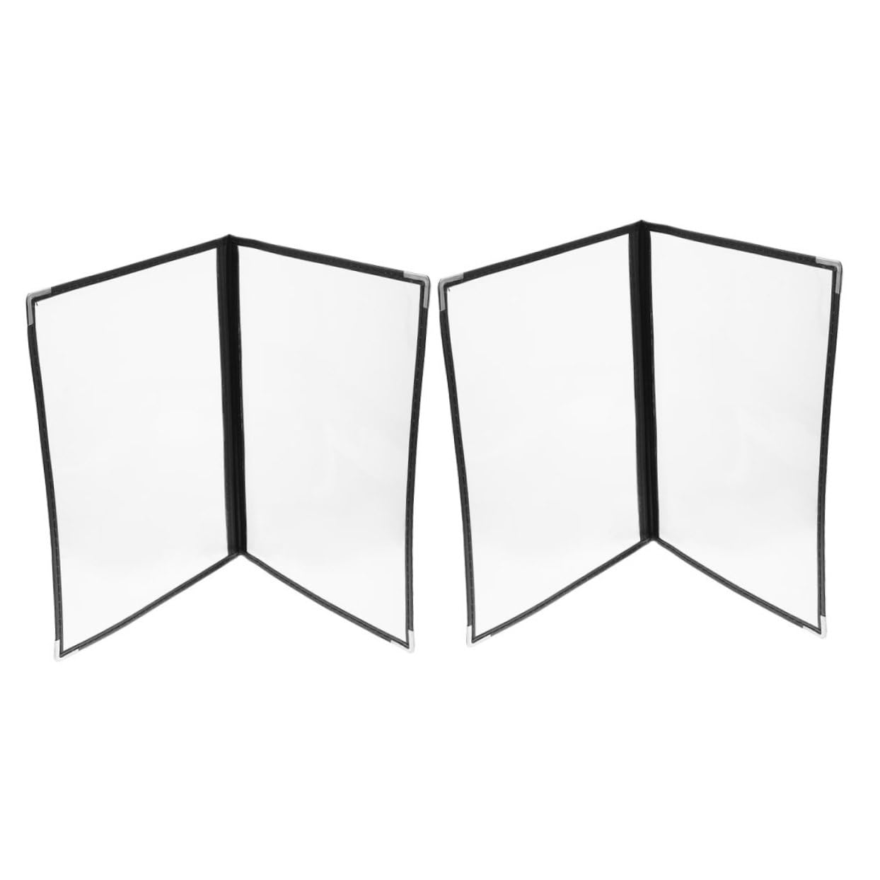 NAMOARLY High Transparency Drink Menu Covers 2pcs PVC Menu Covers Replacement Sheets for Restaurant Cafe Bar
