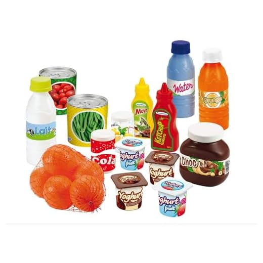 Jouets Ecoiffier - 2644 - Pack Drive 100 % Chef - Imitations d'aliments pour enfants - 20 pièces - Dès 18 mois - Fabriqué en France