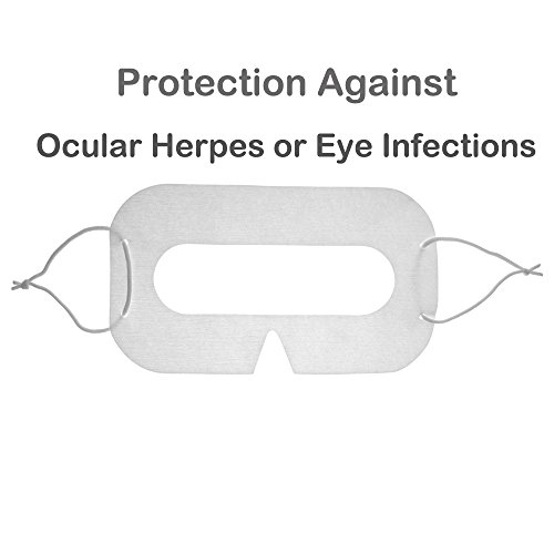 Forapid 50 Pcs Disposable Facial Cover Eye Cover-Soft Thick Breathable Non-Woven Fabrics Compatible With Google Cardboard/Google Daydream/Gear Vr/Htc Vive/Playstation Vr/Oculus Rift Vr Headset #TOP3