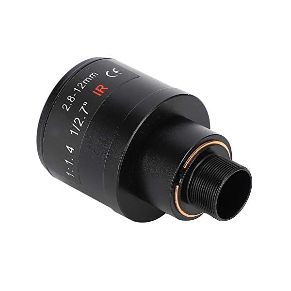 T angxi 2,8-12 mm CCTV-Kameraobjektiv, 1/2,7 3MP 2,8-12 mm M12 HD Manuelles Zoom M12-montiertes CCTV-Board-Objektiv für… – Bild 4