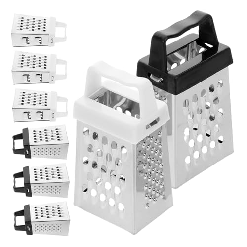 Rallador mini de acero inoxidable 8 piezas portable miniatura 1