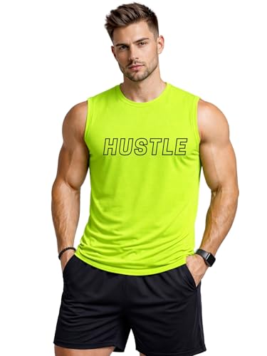 Image of 3Colours RGB Men's Active Wear Sleeveless Tank top, Gym Vest, Leisure wear CCUT Hustle