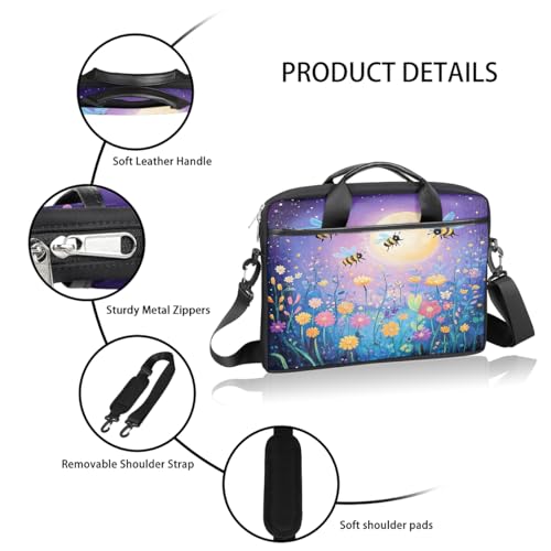 Funda para portátil colorida con flores 15 pulgadas miniatura 5