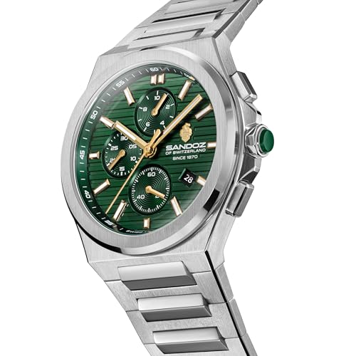 Image of Sandoz Chanet Premium Quartz Chronograph Swiss Made Watch for Men - SZWGI0000823