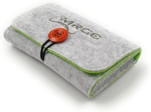 MRGC Funda de transporte suave de fieltro para Anbernic RG351MP RG351P RG350 RG350M RG350P RK2020 RGB10 - Funda de viaje portátil, funda