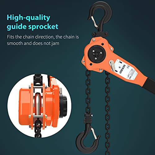 Amarite Manual Lever Chain Hoist, 10 Feet Load Chain With 1650Lbs Capacity … … #TOP3