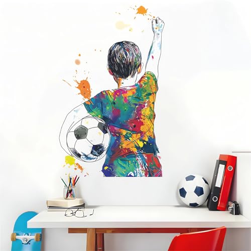 Vinilo decorativo sacinora con diseño Soccer Ball Boy