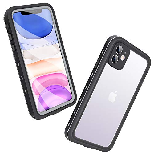 Mishcdea - Carcasa para iPhone 11, Impermeable, a Prueba de Golpes, Nieve, Suciedad, Protector de Pantalla Integrado para iPhone 11, 6,1", (2019)