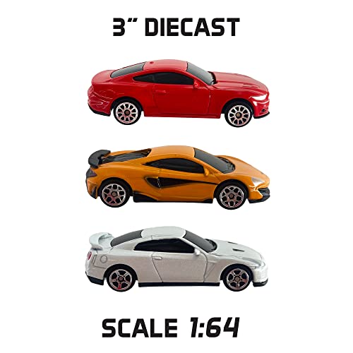 Set de 6 autos miniatura metálicos escala 1:64 miniatura 4
