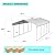 Carport with Enhanced Base and Galvanized Steel Roof - Heavy Duty Outdoor Garage Car Shelter for Car, Boats, and Truck(12x20 FT)
