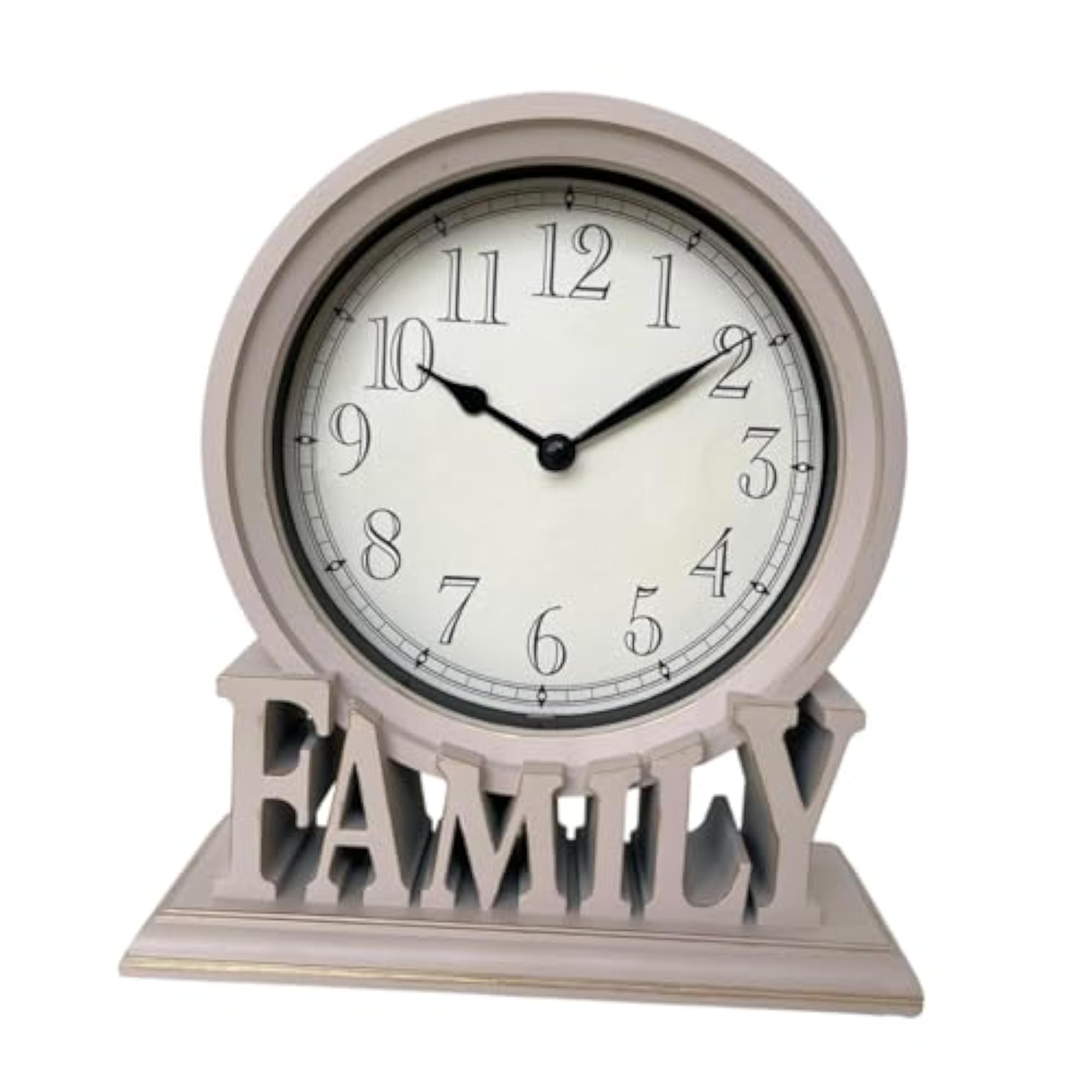Table Clock with Silent Arabic Numerals, Style A