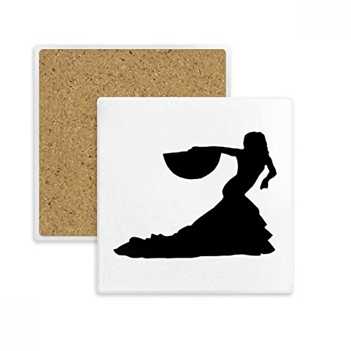 Coaster absorbant Danseur Fan en pierre pour tasse et boisson - 2