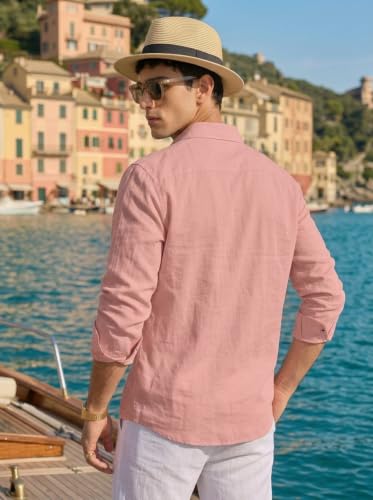 Image of NexaFlair Man's Casual | Formal | Linen| Cotton | Regular Wear Collared | Fit Shirt for Men