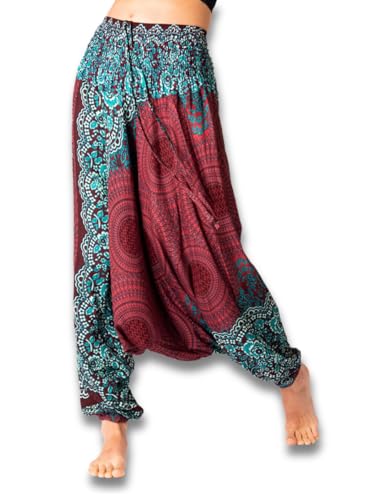 PANASIAM Aladin Pants, Mandala 5, bordeauxred L