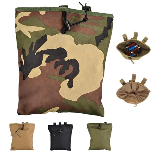 Bolsa Táctica Plegable De Recuperación mag MOLLE For Cinturón, Accesorio For Mochila, Herramienta Ligera For Revista De Pistola, Bolsa De Descarga Plegable(CP)