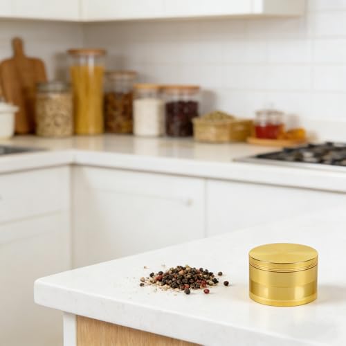 Comsuransly Spice Grinder(gold) (3 inch) - Image 3