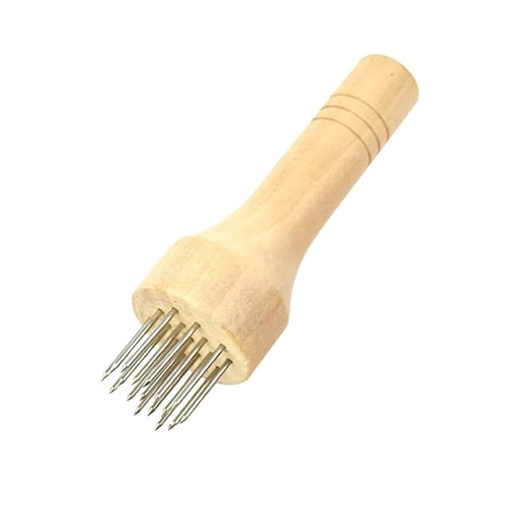 Stainless Steel Meat Tenderizer, Kitchen Mallet Wood Handle Meat Blades Needle Manual Steak Hammer Tool for Beef, Steak, Chicken and Pork