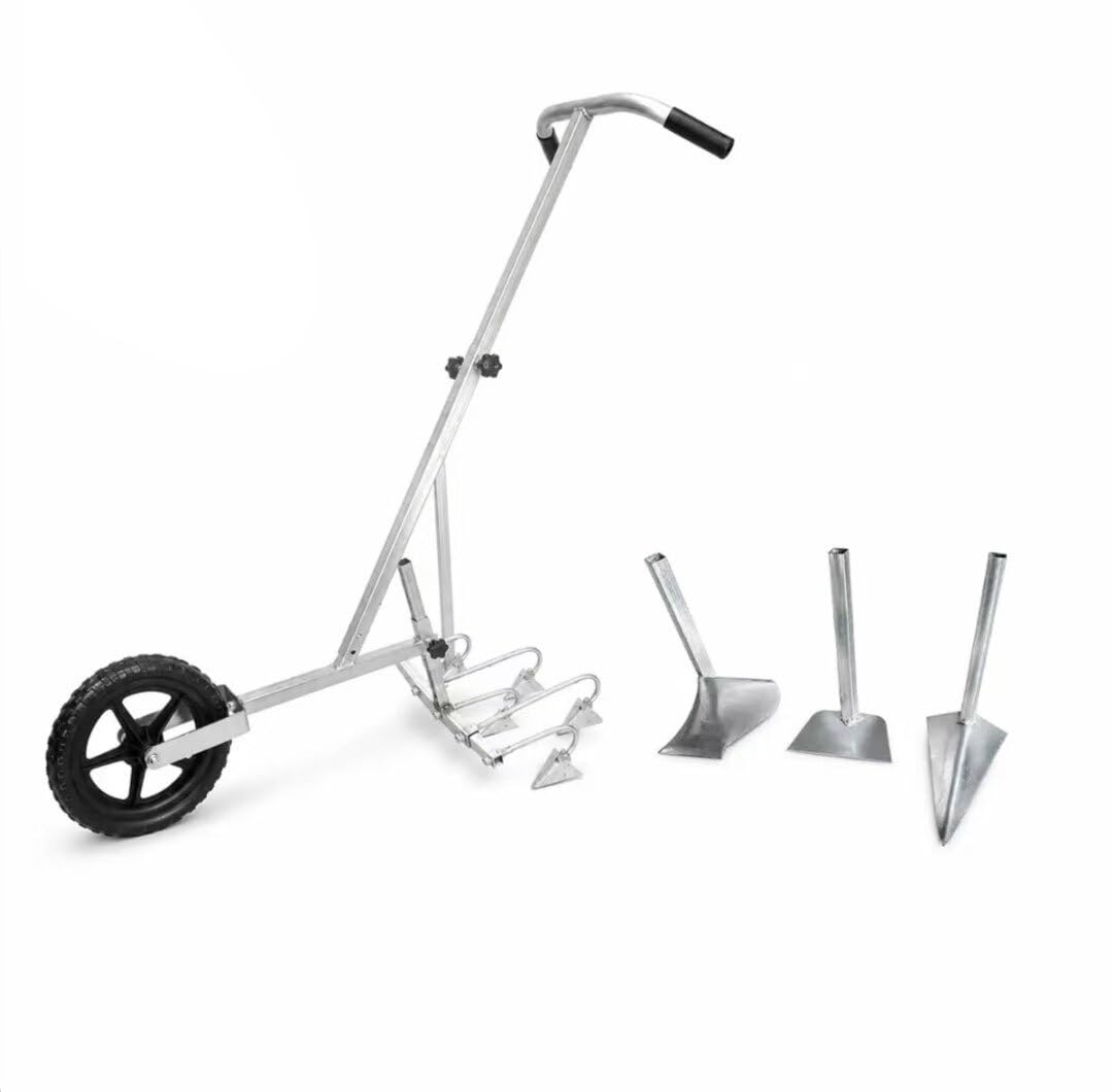 Motozappa ruota coltivatore manuale 3-in-1 per uso intensivo, ruota singola