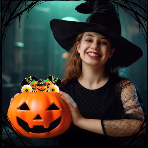 Trick or Treat - Halloween Candy Individually Wrapped Lollipops Bulk 24 Ct | Trick or Treat Halloween Suckers, Featuring Spooky Eye, Witch's Hat, Bat, and Jack-O'-Lantern Designs, Assorted Fruit Flavor - image 7