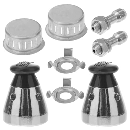 NUOBESTY Repuesto de Aluminio Juego de 8 Piezas Válvula de Alivio Válvula Jigger y Accesorios Compatible Ollas de 80 Kpa Accesorio para Cocina Segura y Práctica