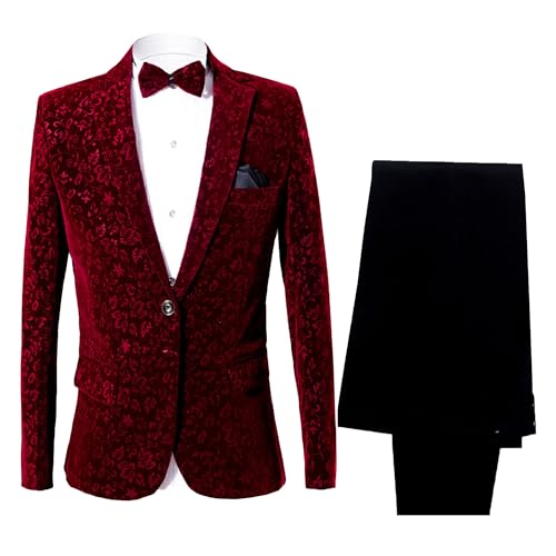 Veste de sport slim homme en velours avec col roulé habillé de cérémonie