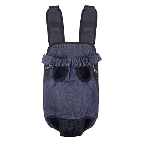 FONLAM Bolso Frontal Perro Gato Mochila Transportin Portátil Cachorro Mascota con Hombreras