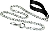 Hamilton 4' Extra Heavy Chain Dog Lead with Black Nylon Handle