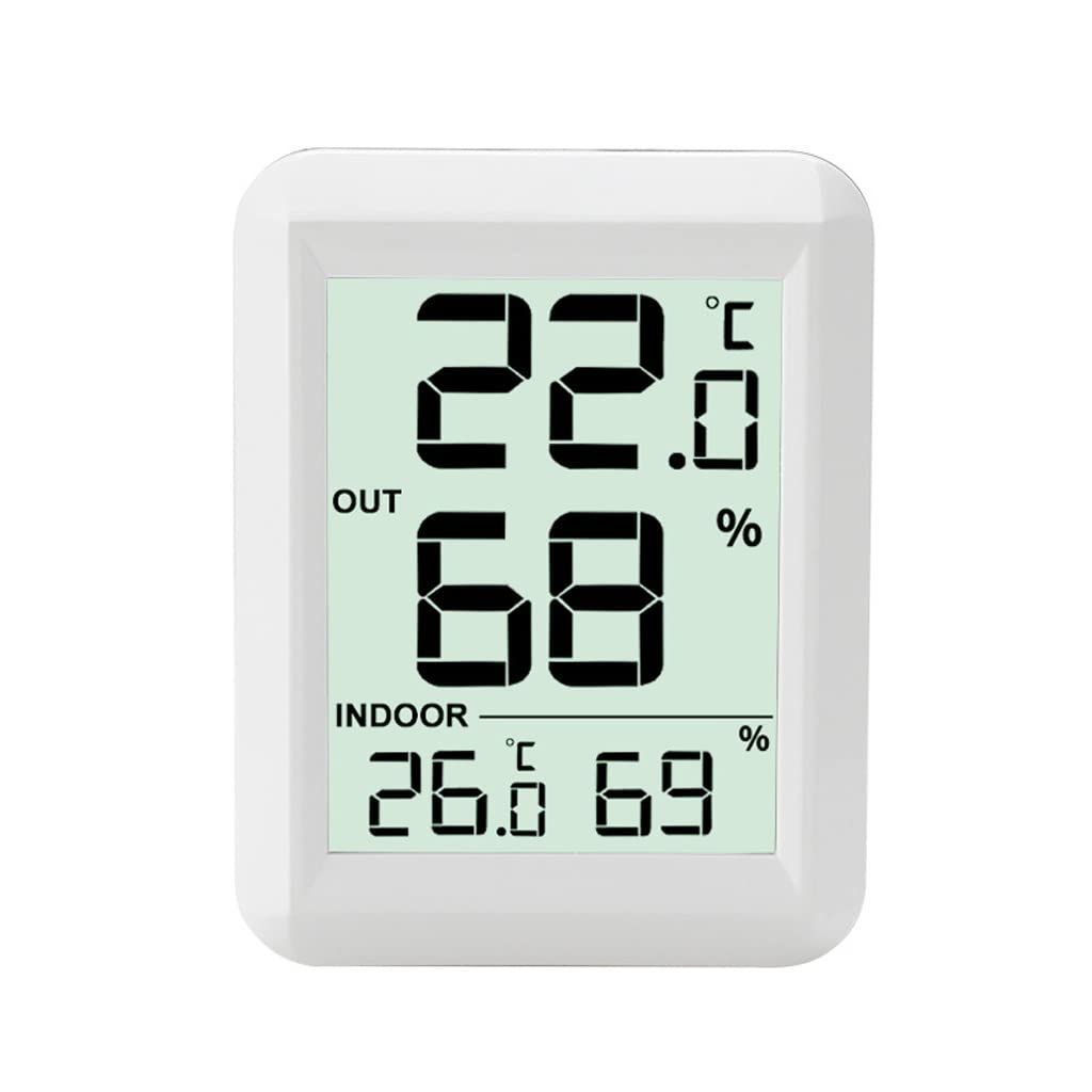 Misuratore di temperatura e umidità for interni ed esterni Tabella della ambiente con display digitale umido for uso domestico