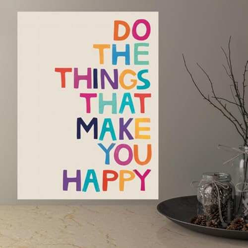Lienzo con frase motivadora de 40x50 cm para transformar la energía de tu hogar 4