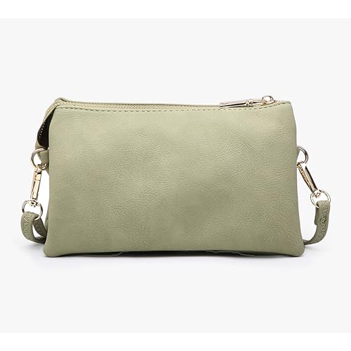 JEN & CO. Riley Small Crossbody Bags Vegan Leather Wristlet Wallets Clutch Purses Shoulder Handbag for Women3