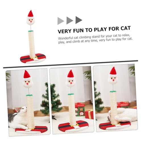 Rascador para gatos interior poste escalable con sisal miniatura 3