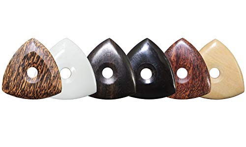 PICKMANN Lot de médiators exotiques tri-pointes pour guitare jazz/électrique/basse en palmier, os, ébène, corne, tamarin… - Les Beatles, Paul McCartney, John Lennon, RIngo Starr, George Harrison PICKMANN Lot de médiators exotiques tri-pointes pour guitare jazz/électrique/basse en palmier, os, ébène, corne, tamarin…