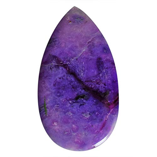 Sugilite naturelle d'Afrique du Sud cabochon 39x22mm pour création bijoux