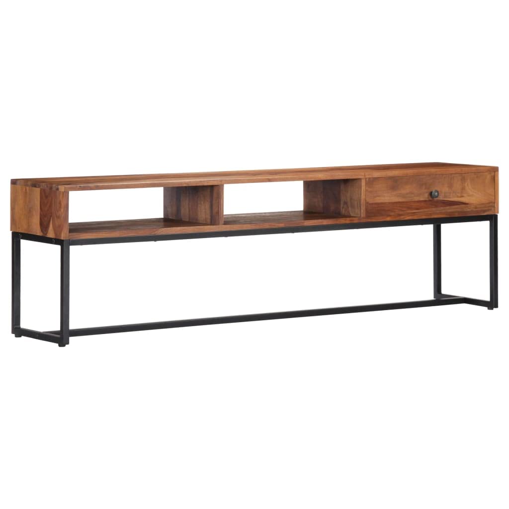 VIDAXL - Mobile Porta Tv 130x30x45 Cm In Legno Massello Di Mango