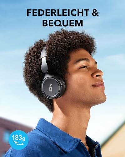 soundcore H30i Kabellose On-Ear Kopfhörer, Faltbares Design, Purer Bass, 70h Wiedergabe, Bluetooth 5.3, Leicht und bequem, App Steuerung, Multipoint-Verbindung