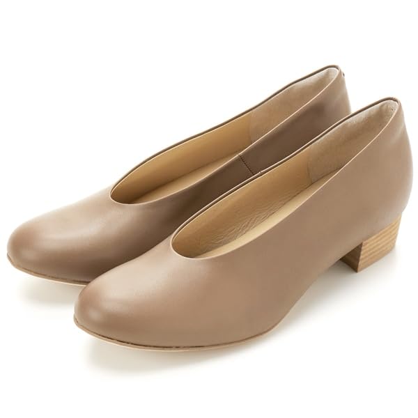 N445★新品同様パンプス25.5 ベージュ マーガレットハウエル オープントゥ N445☆新品同様パンプス25.5 ベージュ マーガレットハウエル