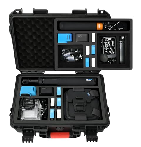 YETEETH Case Organizer for GoPro Hero 12, Waterproof Hard