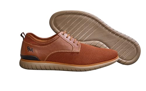 Image of Neeman's The Derbies for Men | Knit Base and Faux Leather Derby Sneakers | Comfortable and Breathable Mesh
