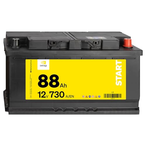 Denagi Start Autobatterie 12V 88Ah 730A/EN Starterbatterie, absolut wartungsfrei Denagi Start Autobatterie 12V 88Ah 730A/EN Starterbatterie, absolut wartungsfrei