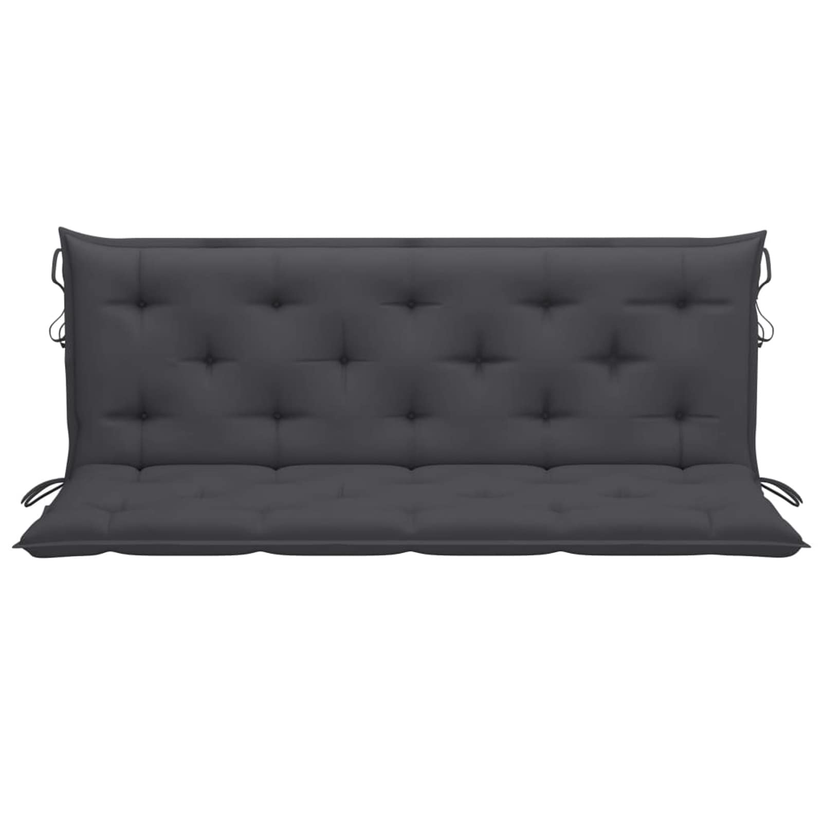 Cuscino per altalena Hollywood, cuscino per panca da giardino, cuscino per panchina, cuscino per sedia a dondolo da giardino, 150 cm, in tessuto antracite