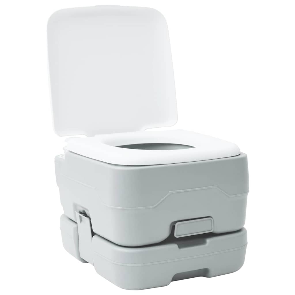 Tragbare Campingtoilette 10L, Mobile Camping WC für Wohnwagen Wohnmobil Outdoor Garten, 41,5 x 36,5 x 30 cm, Belastbar bis 200 kg