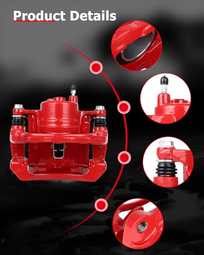 Image of cciyu 19B2698 19B2699 Front Left & Right Brake Calipers With Bracket For Pontiac For Vibe 2003-2008,For Toyota For Corolla 2003-2008,For Toyota For Matrix 2003-2008