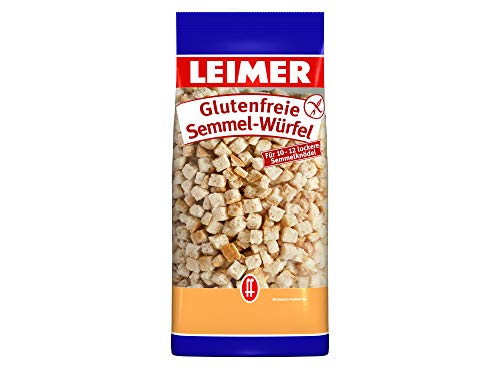 LEIMER Semmelwürfel Knödelbrot glutenfrei 500g - Aus frisch gebackenem Brot für lockere und gelingsichere Semmelknödel (1 x 500g)