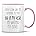 WRT003 - White Mug with Pink Handle and Inner