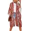 Red Stripe Ethnic Print