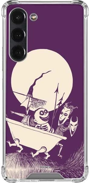Skinit Clear Phone Case Compatible with Galaxy S23 Plus - Officially Licensed Disney The Nightmare Before Christmas Lock Shock and Barrel Art Design
